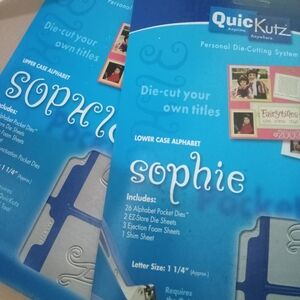 QuicKutz Sophie Die-Cutting System with Alphabet Dies